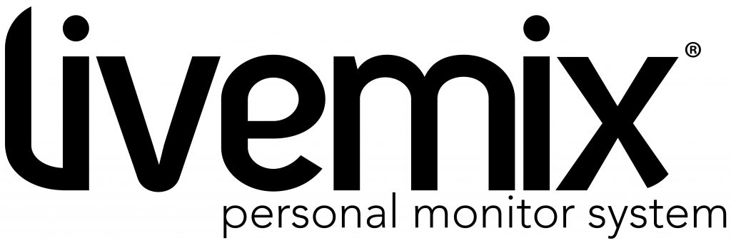 Livemix personal monitor system logo - black