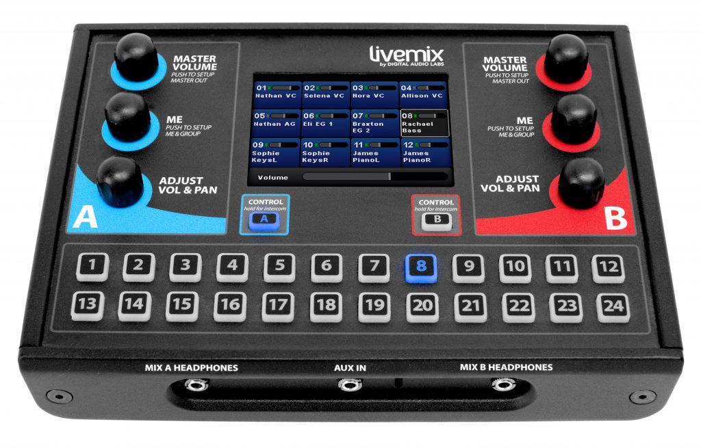 Livemix CS-SOLO personal mixer Front