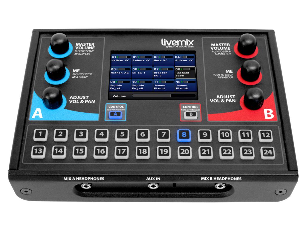 Livemix CS-DUO two mix personal mixer front image
