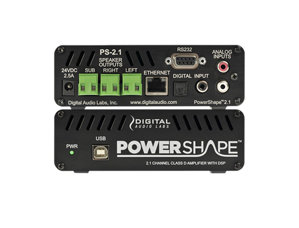 PowerShape 2.1 Mixer Amplifier 2.1 Stacked front and back
